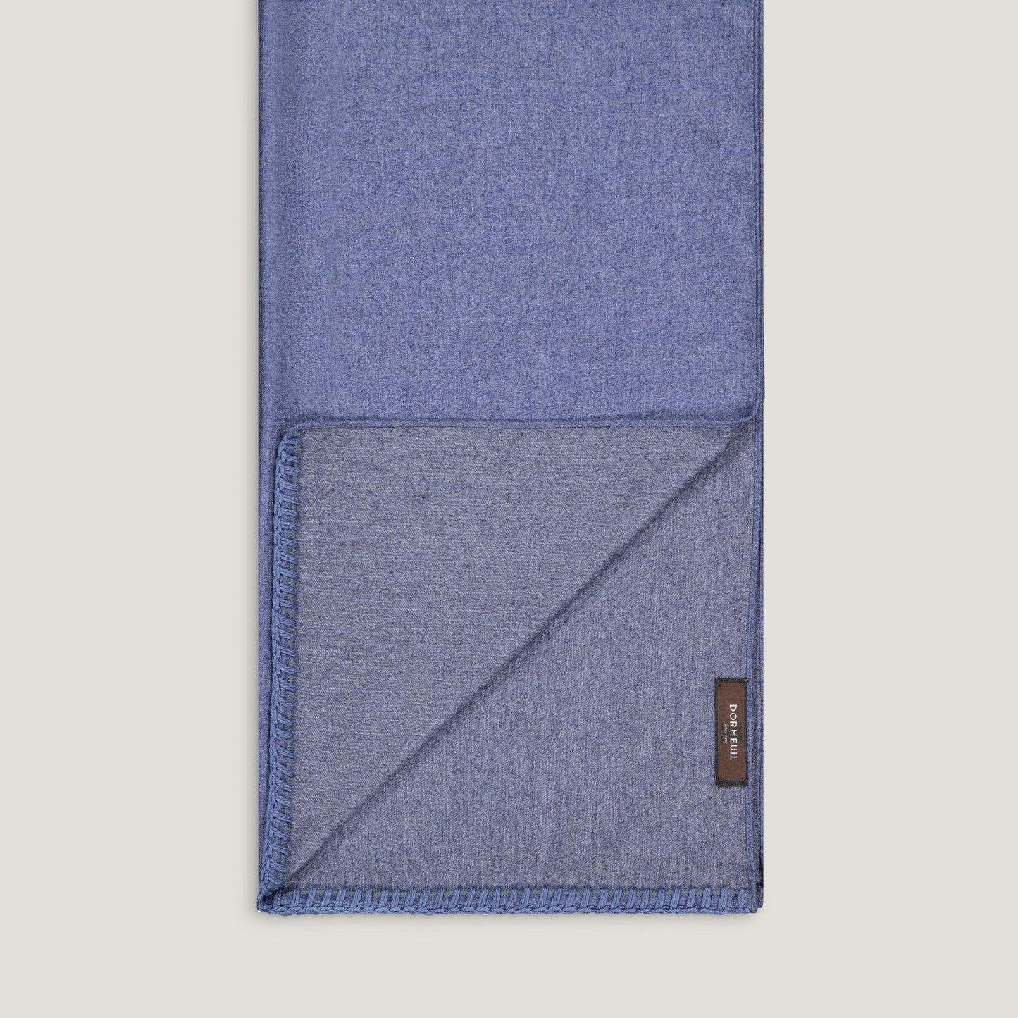 Vicuña, Wool & Silk Scarf blue