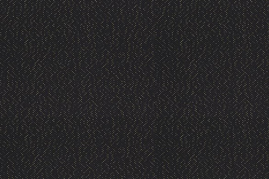 Dormeuil Fabric Black Plain 80% Wool 20% Polyester (Ref-204107)