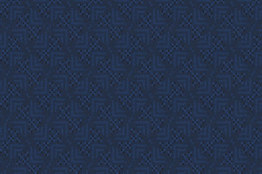 Dormeuil Fabric Blue Jacquard 65% Wool 35% Silk (Ref-818010)