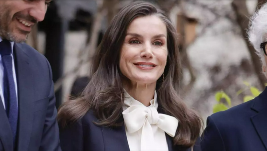 Queen Letizia honours Spanish Merino in Dormeuil fabric