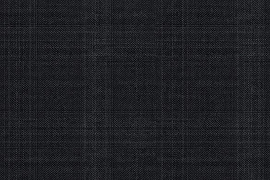 Dormeuil Fabric Grey Check 100% Wool (Ref-164010)