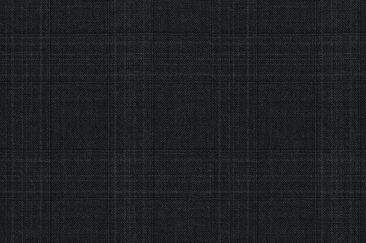 Dormeuil Fabric Grey Check 100% Wool (Ref-164010)