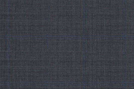Dormeuil Fabric Grey Check 100% Wool (Ref-164035)
