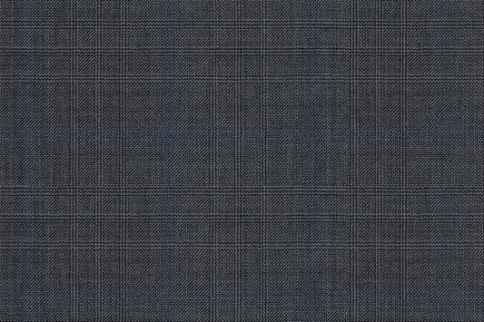 Dormeuil Fabric Grey Check 100% Wool (Ref-164035)