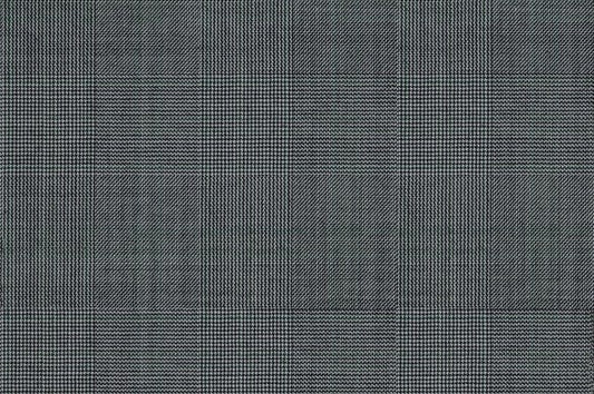 Dormeuil Fabric Black/White Check 100% Wool (Ref-164040)