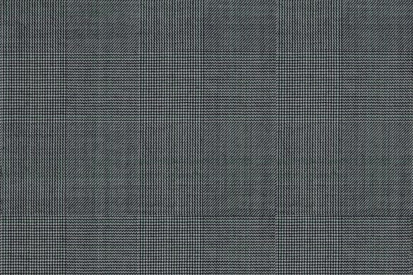 Dormeuil Fabric Black/White Check 100% Wool (Ref-164040)