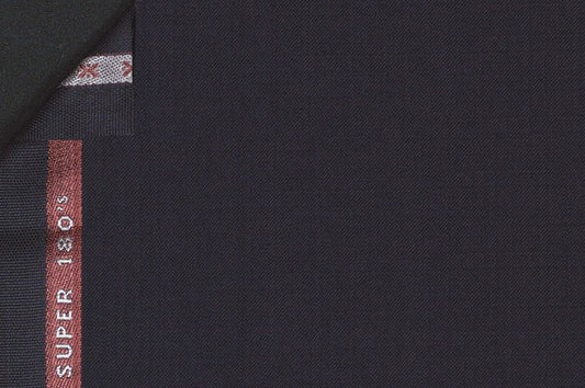 Dormeuil Fabric Navy Plain 100% Wool (Ref-180003)