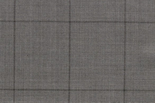 Dormeuil Fabric Grey Check 100% Wool (Ref-180549)