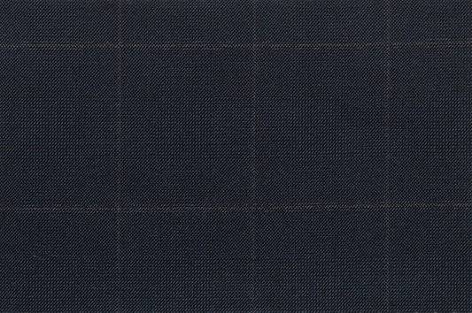 Dormeuil Fabric Navy Check 100% Wool (Ref-180551)