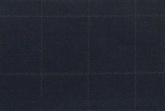 Dormeuil Fabric Navy Check 100% Wool (Ref-180551)