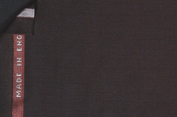 Dormeuil Fabric Brown Herringbone 100% Wool (Ref-180586)