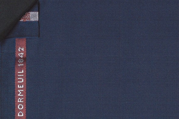 Dormeuil Fabric Navy Herringbone 100% Wool (Ref-180588)