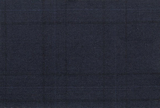 Dormeuil Fabric Navy Check 100% Wool (Ref-180589)