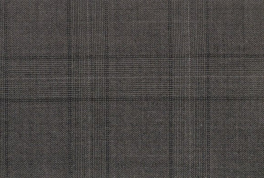 Dormeuil Fabric Grey Check 100% Wool (Ref-180591)