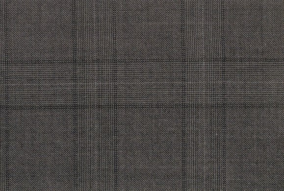 Dormeuil Fabric Grey Check 100% Wool (Ref-180591)