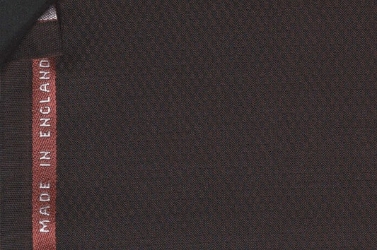 Dormeuil Fabric Brown Micro Design 100% Wool (Ref-180597)