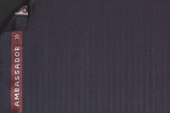 Dormeuil Fabric Navy Stripe 100% Wool (Ref-180602)