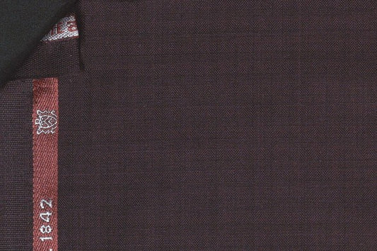 Dormeuil Fabric Purple Check 100% Wool (Ref-180606)