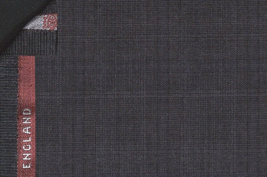 Dormeuil Fabric Grey Check 100% Wool (Ref-180616)
