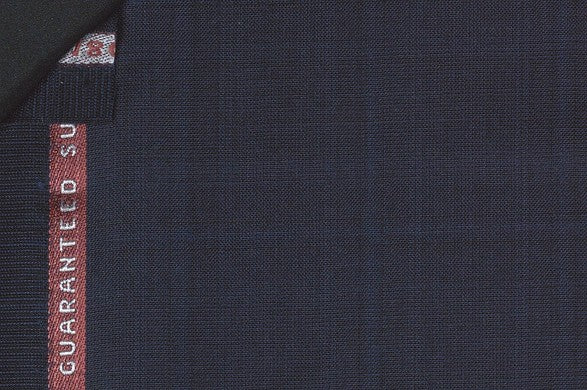 Dormeuil Fabric Blue Check 100% Wool (Ref-180618)