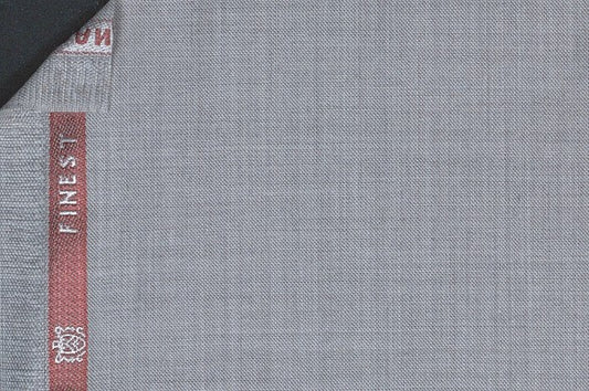 Dormeuil Fabric Grey Semi Plain 100% Wool (Ref-180622)