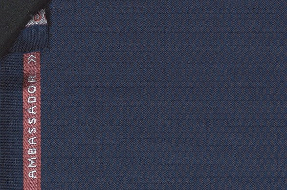 Dormeuil Fabric Navy Micro Design 100% Wool (Ref-180625)
