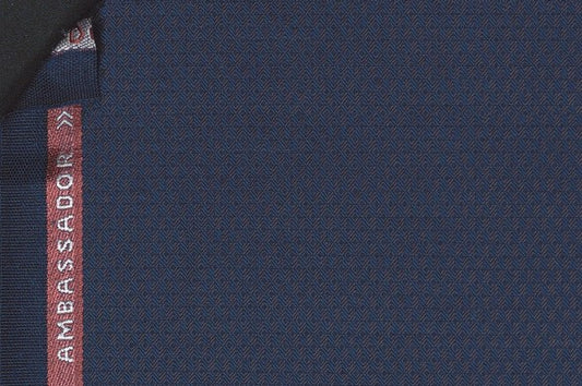 Dormeuil Fabric Navy Micro Design 100% Wool (Ref-180625)