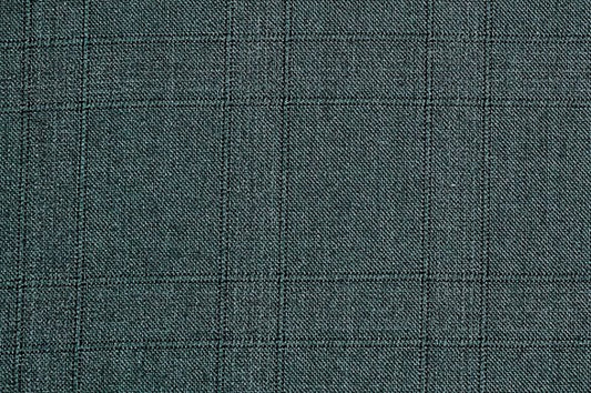 Dormeuil Fabric Green Check 80% Wool 8% Silk 6% Lama Pacos 6% Cashmere (Ref-182306)