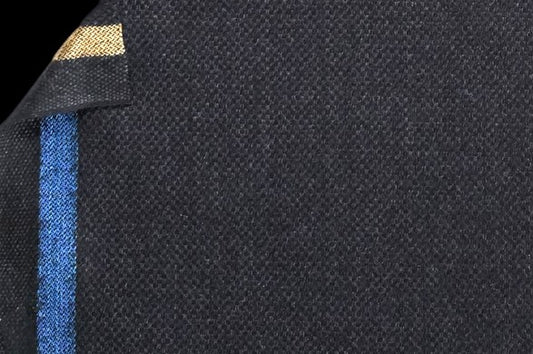 Dormeuil Fabric Navy Plain 65% Wool 15% Silk 10% Lama Pacos 10% Cashmere (Ref-182404)