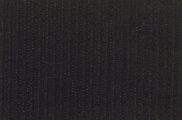 Dormeuil Fabric Black Stripe 100% Wool (Ref-184001)