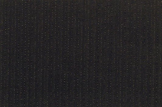 Dormeuil Fabric Black Stripe 100% Wool (Ref-184001)