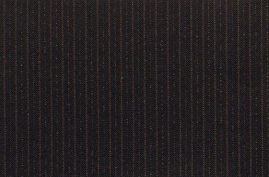 Dormeuil Fabric Brown Stripe 100% Wool (Ref-184004)