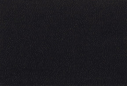 Dormeuil Fabric Black Semi Plain 96% Wool 4% Polyester (Ref-184011)