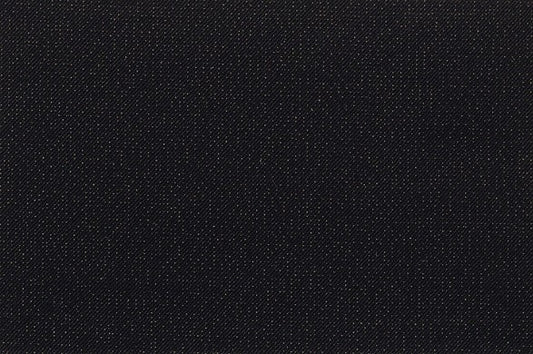 Dormeuil Fabric Black Semi Plain 96% Wool 4% Polyester (Ref-184011)