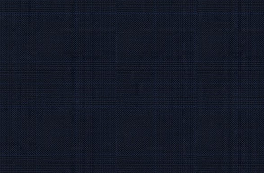 Dormeuil Fabric Navy Check 100% Wool (Ref-200205)