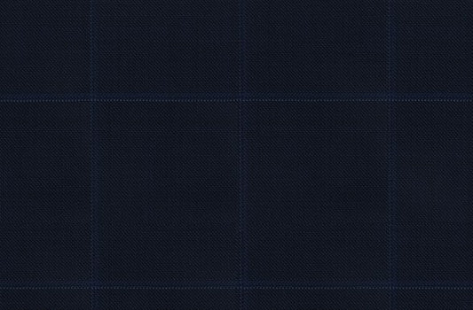 Dormeuil Fabric Navy Check 100% Wool (Ref-200219)
