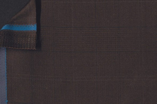 Dormeuil Fabric Brown Check 100% Wool (Ref-200232)