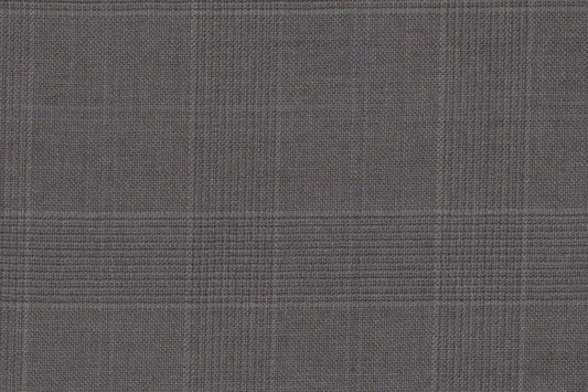 Dormeuil Fabric Grey Check 100% Wool (Ref-200235)