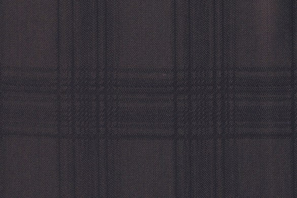 Dormeuil Fabric Black Check 100% Wool (Ref-200246)