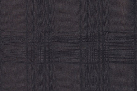 Dormeuil Fabric Black Check 100% Wool (Ref-200246)