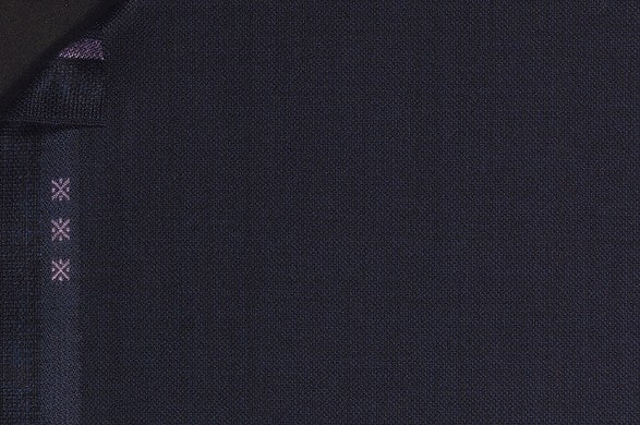 Dormeuil Fabric Navy Semi Plain 100% Wool (Ref-202123)
