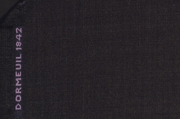 Dormeuil Fabric Grey Semi Plain 100% Wool (Ref-202184)