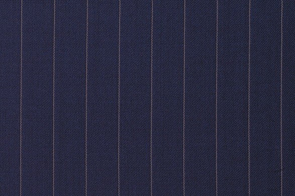 Dormeuil Fabric Navy Stripe 100% Wool (Ref-202290)
