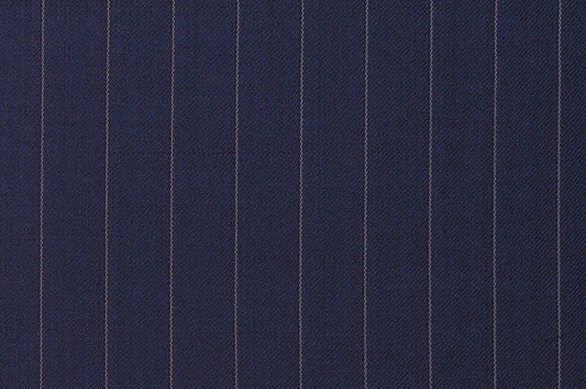 Dormeuil Fabric Navy Stripe 100% Wool (Ref-202290)