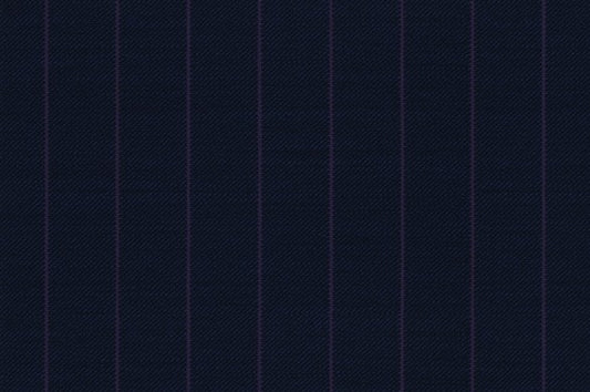 Dormeuil Fabric Navy Stripe 100% Wool (Ref-202294)