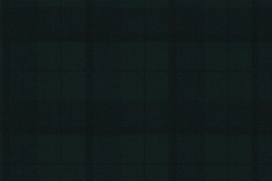 Dormeuil Fabric Green Check 100% Wool (Ref-202342)