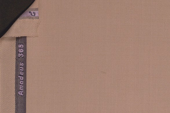 Dormeuil Fabric Beige Plain 100% Wool (Ref-202378)