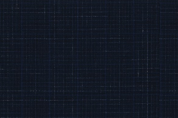 Dormeuil Fabric Navy Check 100% Wool (Ref-202414)