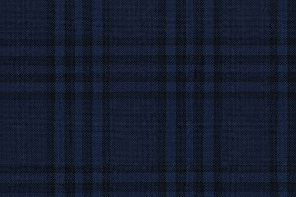 Dormeuil Fabric Blue Check 100% Wool (Ref-202415)