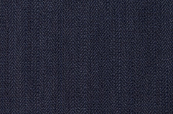 Dormeuil Fabric Navy Herringbone 100% Wool (Ref-202420)